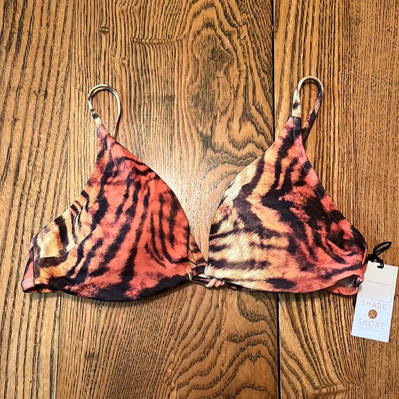Shade & Shore Other - New Shade & Shore animal print bikini top